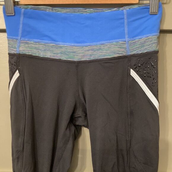 LULULEMON Run A Marathon Crop Pants Running Tights Leggings Size 4 - Picture 3 of 9